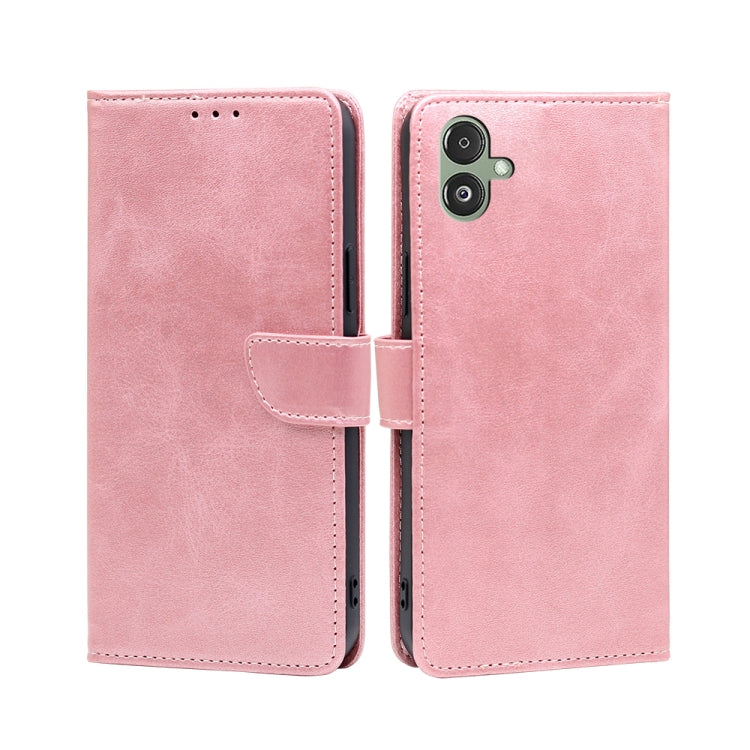 For Samsung Galaxy F14 5G Calf Texture Buckle Flip Leather Phone Case
