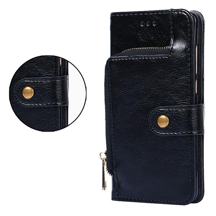 For vivo X200s 5G Zipper Bag Leather Phone Case