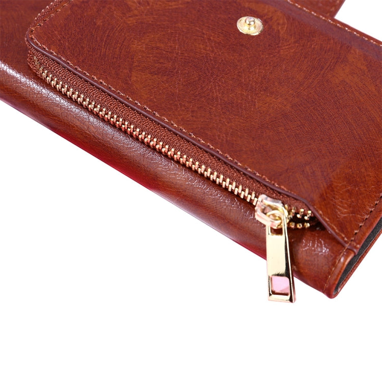 For vivo Y78 Plus 5G Zipper Bag Leather Phone Case