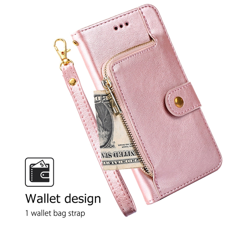 For Huawei Pura 70 5G Zipper Bag Leather Phone Case