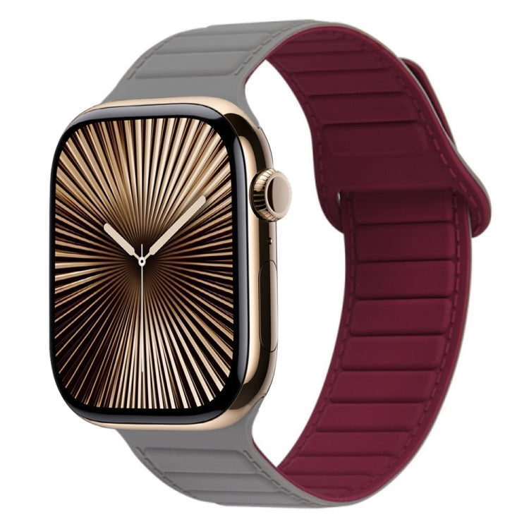 For Apple Watch Series 10 42mm Loop Magnetic Silicone Watch Band