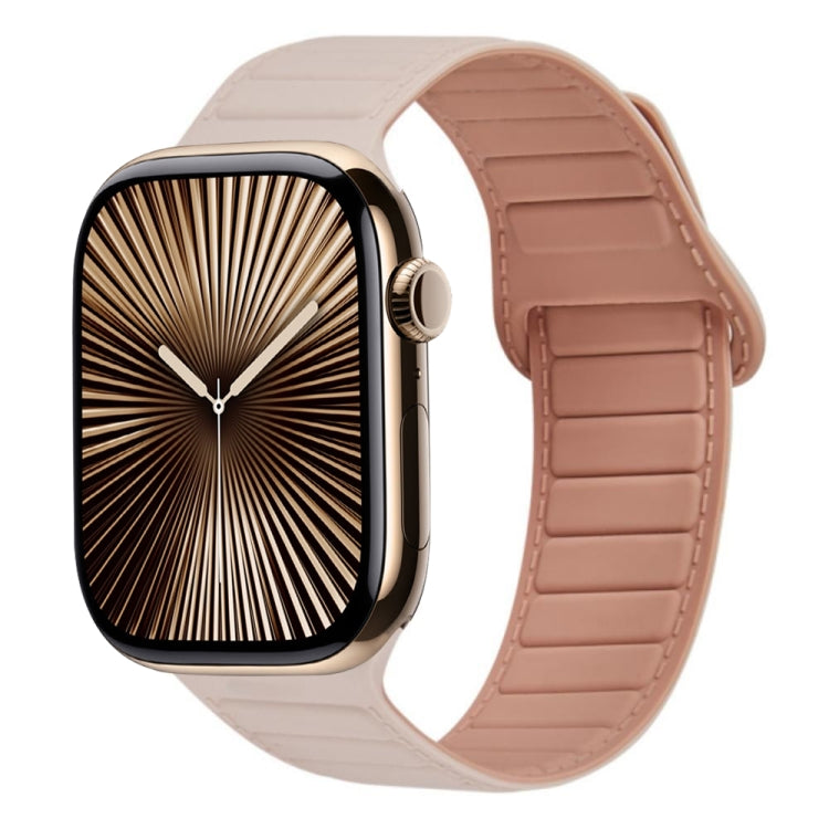 For Apple Watch Series 10 42mm Loop Magnetic Silicone Watch Band