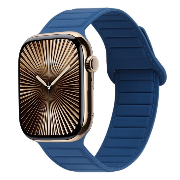 For Apple Watch Series 10 42mm Loop Magnetic Silicone Watch Band