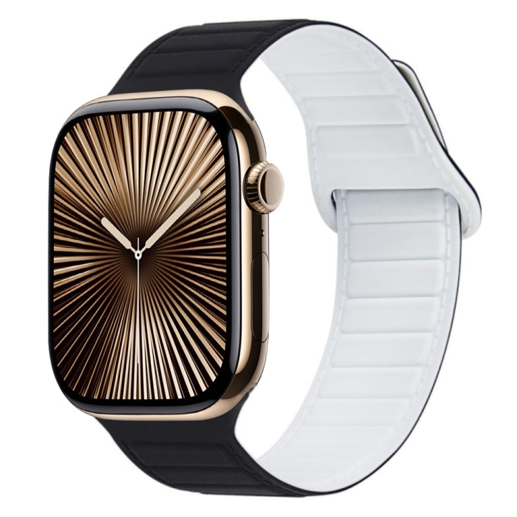 For Apple Watch Series 10 46mm Loop Magnetic Silicone Watch Band