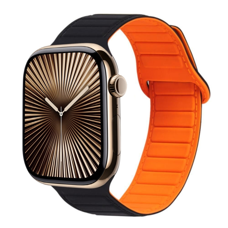 For Apple Watch Series 10 46mm Loop Magnetic Silicone Watch Band