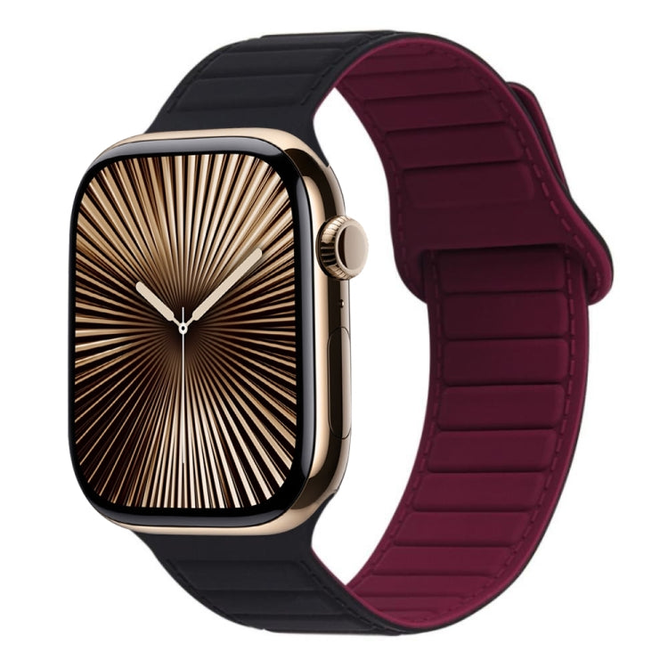 For Apple Watch Series 10 46mm Loop Magnetic Silicone Watch Band