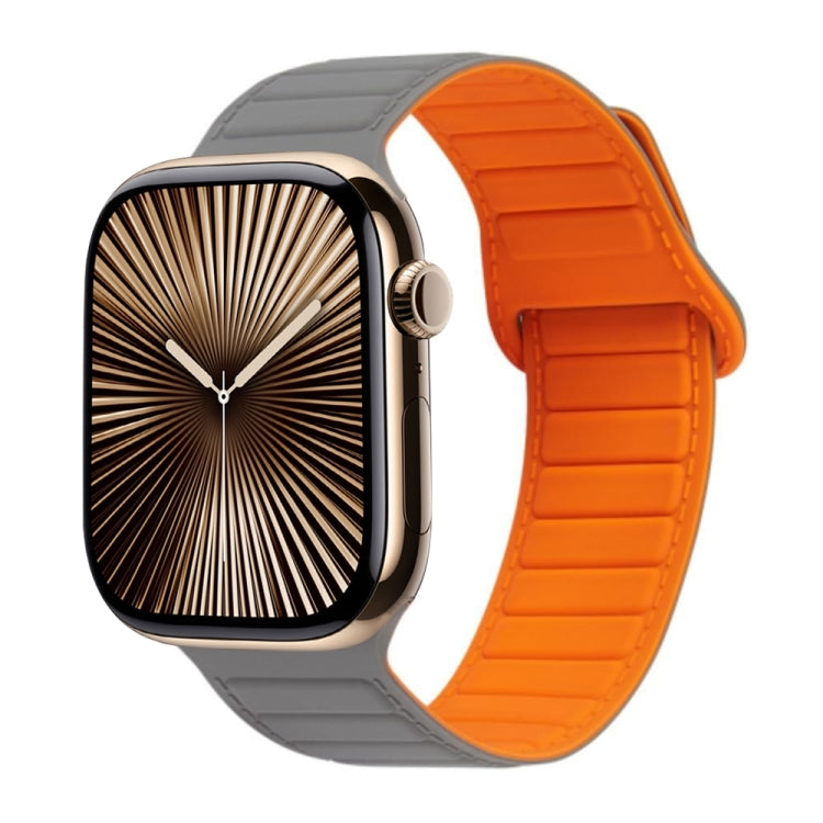 For Apple Watch Series 10 46mm Loop Magnetic Silicone Watch Band