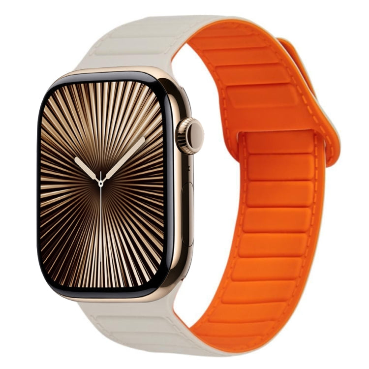 For Apple Watch Series 10 46mm Loop Magnetic Silicone Watch Band