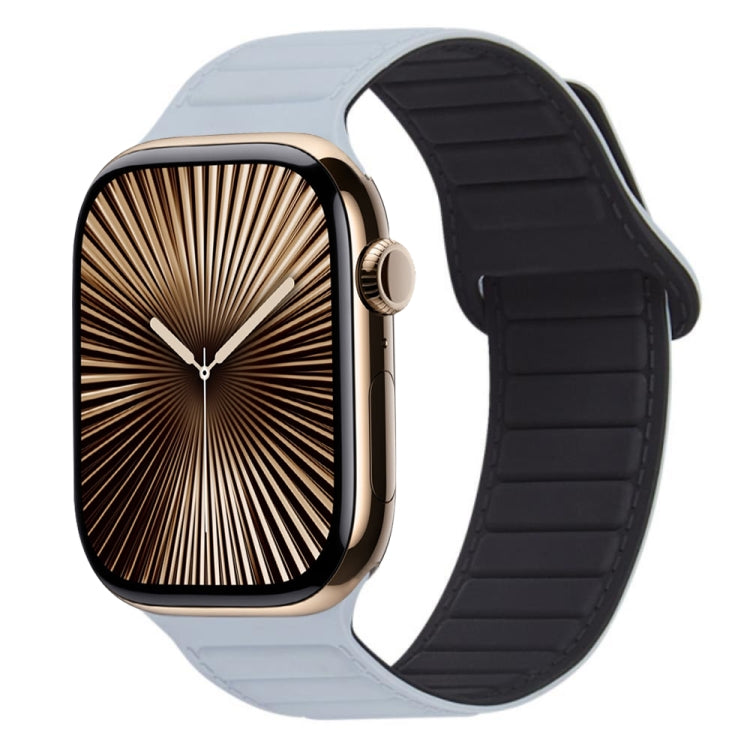 For Apple Watch Series 10 46mm Loop Magnetic Silicone Watch Band