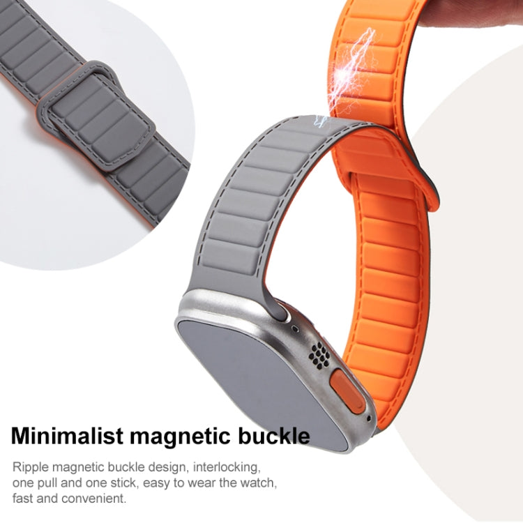For Apple Watch Series 10 42mm Loop Magnetic Silicone Watch Band