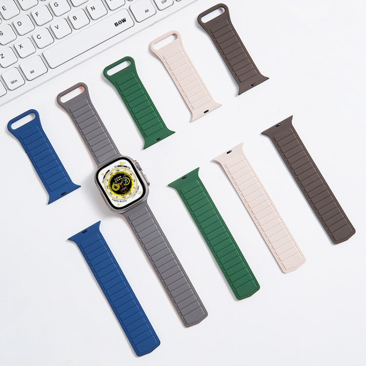 For Apple Watch Series 10 42mm Loop Magnetic Silicone Watch Band