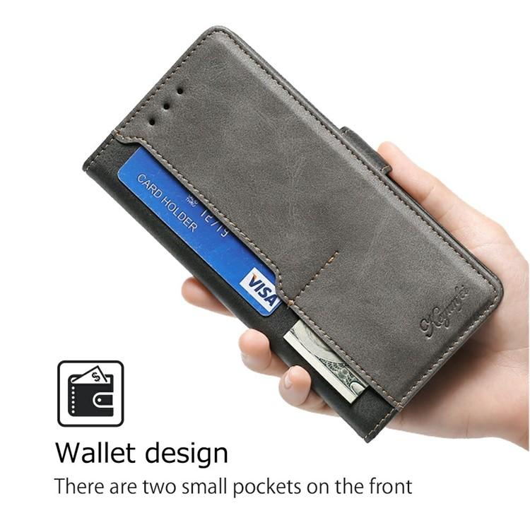 For OPPO A5x 5G Global Contrast Color Side Buckle Leather Phone Case