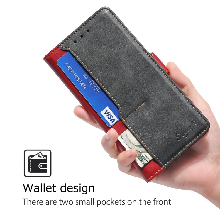 For Huawei Pura 70 Ultra 5G Contrast Color Side Buckle Leather Phone Case