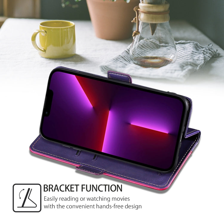 For Xiaomi Redmi Turbo 3 5G Contrast Color Side Buckle Leather Phone Case