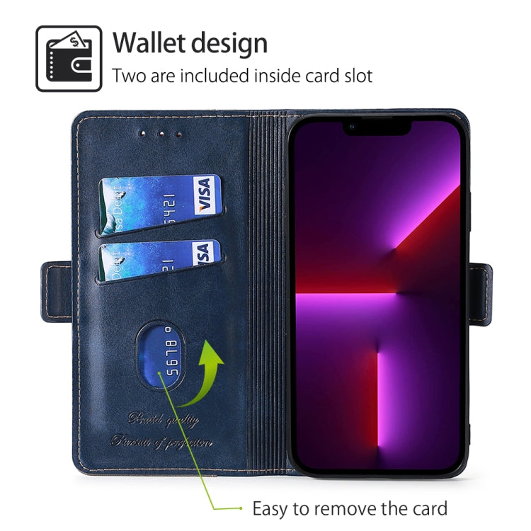 For OnePlus Nord CE4 Contrast Color Side Buckle Leather Phone Case