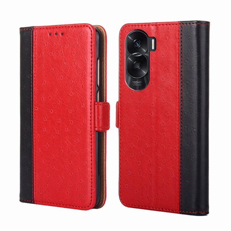 For Honor X50i 5G Ostrich Texture Horizontal Flip Leather Phone Case