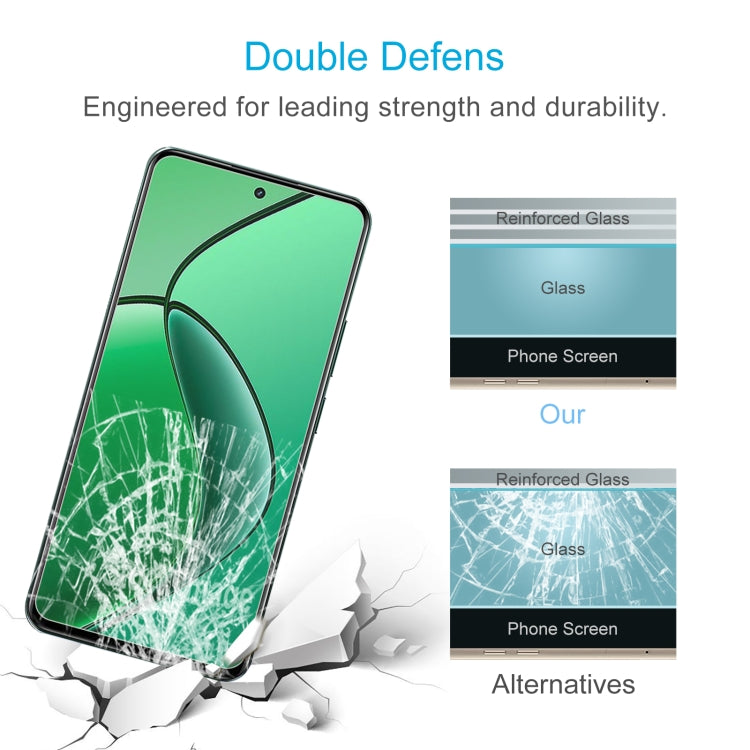 For Realme 13 4G / 13+ / C63 5G / 14x / 14 10pcs 0.26mm 9H 2.5D Tempered Glass Film