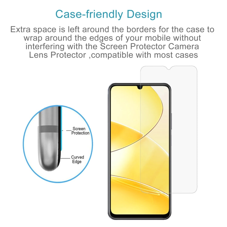 For Realme C61 / C61 India / Note 60 50pcs 0.26mm 9H 2.5D Tempered Glass Film
