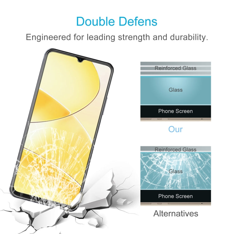 For Realme C61 / C61 India / Note 60 50pcs 0.26mm 9H 2.5D Tempered Glass Film