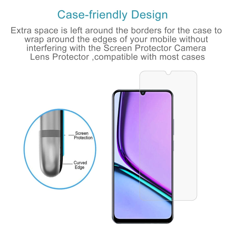 For Realme Narzo N61 50pcs 0.26mm 9H 2.5D Tempered Glass Film