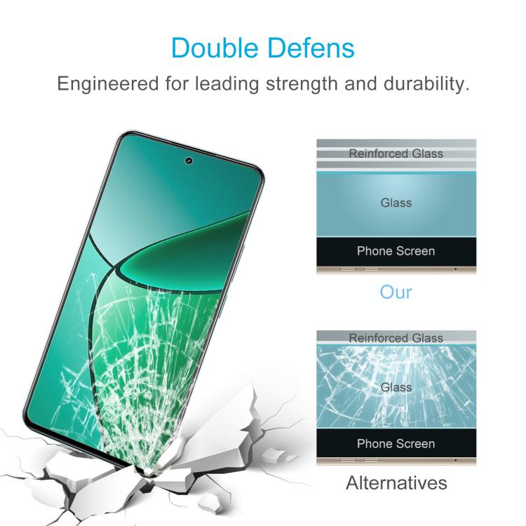 For Realme 12X / Narzo N65 50pcs 0.26mm 9H 2.5D Tempered Glass Film