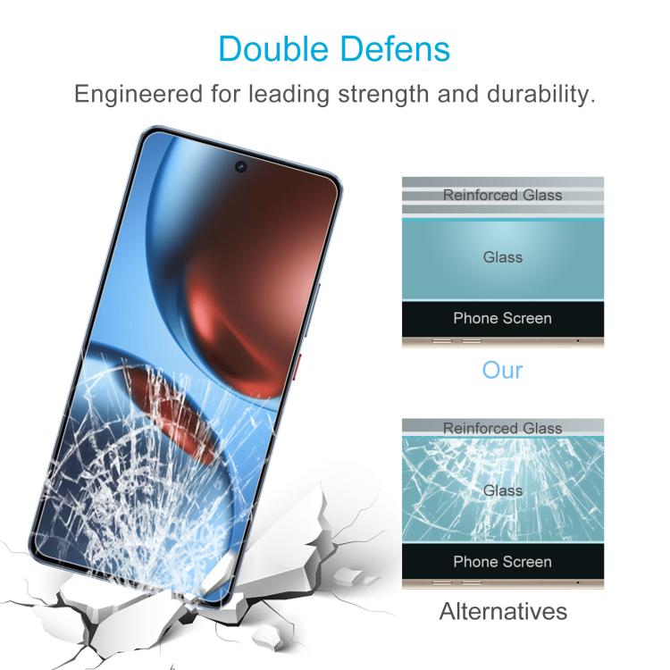 For Realme GT 7 Global 50pcs 0.26mm 9H 2.5D Tempered Glass Film