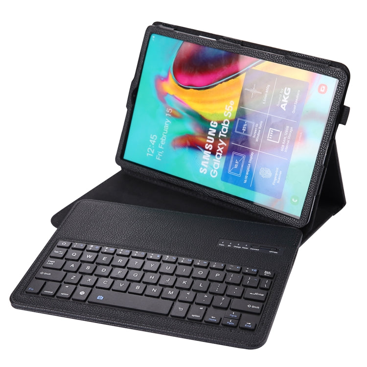 SA610 For Samsung Galaxy Tab S6 Lite 10.4 P610 & P615 (2020) / Tab S5e / T720 2 in 1 Detachable Bluetooth Keyboard + Litchi Texture Tablet Case with Stand & Pen Slot