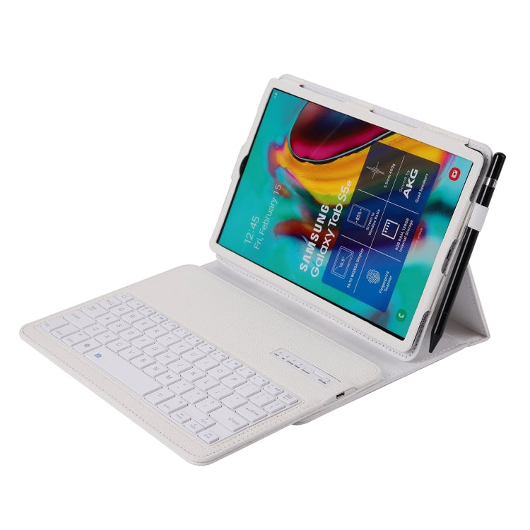 SA610 For Samsung Galaxy Tab S6 Lite 10.4 P610 & P615 (2020) / Tab S5e / T720 2 in 1 Detachable Bluetooth Keyboard + Litchi Texture Tablet Case with Stand & Pen Slot