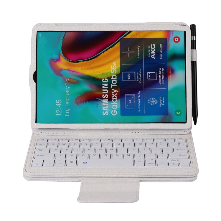 SA610 For Samsung Galaxy Tab S6 Lite 10.4 P610 & P615 (2020) / Tab S5e / T720 2 in 1 Detachable Bluetooth Keyboard + Litchi Texture Tablet Case with Stand & Pen Slot