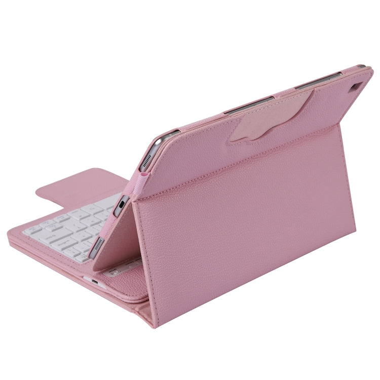 SA610 For Samsung Galaxy Tab S6 Lite 10.4 P610 & P615 (2020) / Tab S5e / T720 2 in 1 Detachable Bluetooth Keyboard + Litchi Texture Tablet Case with Stand & Pen Slot