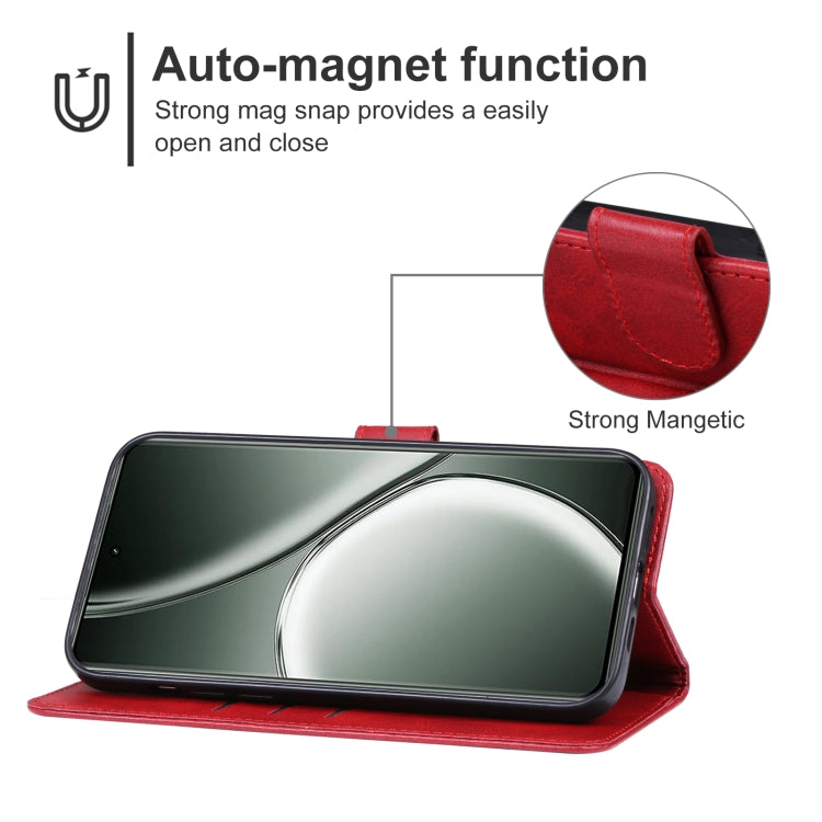 For Realme GT 6T Leather Phone Case