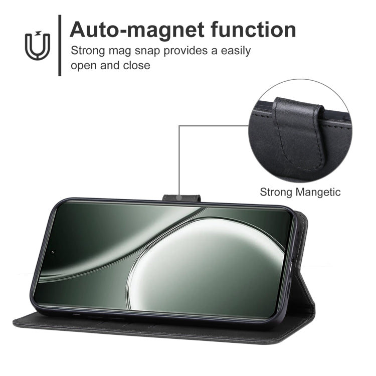 For Realme GT 6T Leather Phone Case