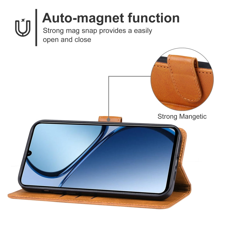 For Realme C63 Leather Phone Case