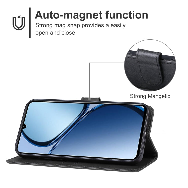 For Realme C63 Leather Phone Case