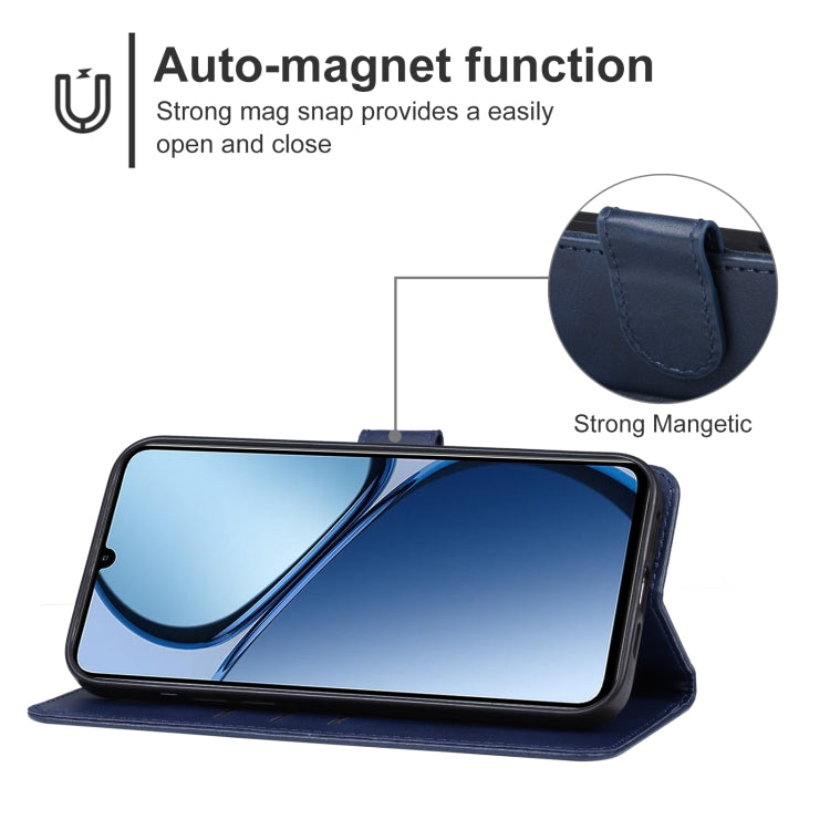 For Realme C63 Leather Phone Case