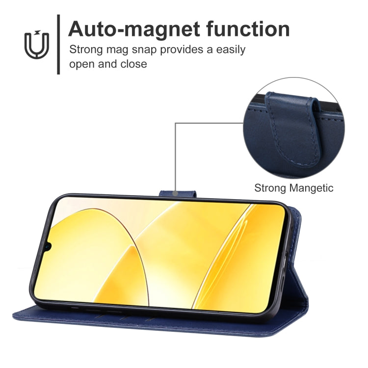 For Realme C61 Leather Phone Case
