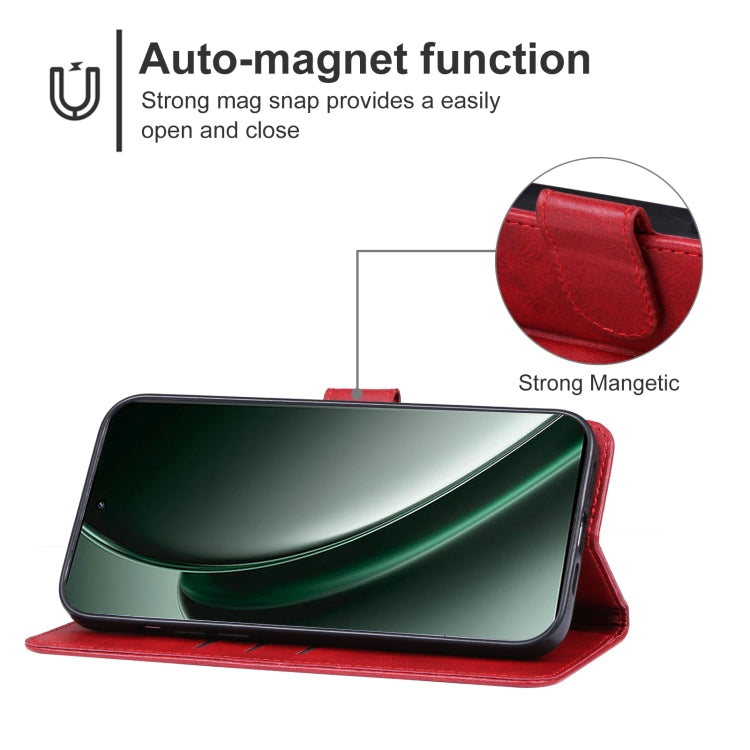 For Realme GT 6 Leather Phone Case