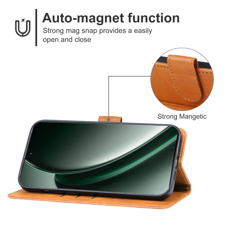 For Realme GT 6 Leather Phone Case