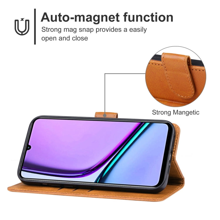 For Realme Narzo N61 Leather Phone Case