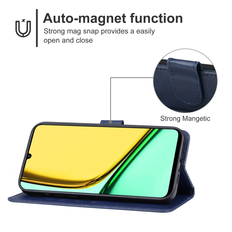 For Realme C61 India Leather Phone Case
