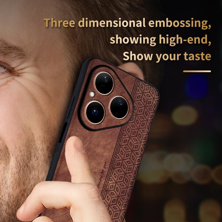 For Huawei Pura 80 5G AZNS 3D Embossed Skin Feel Phone Case