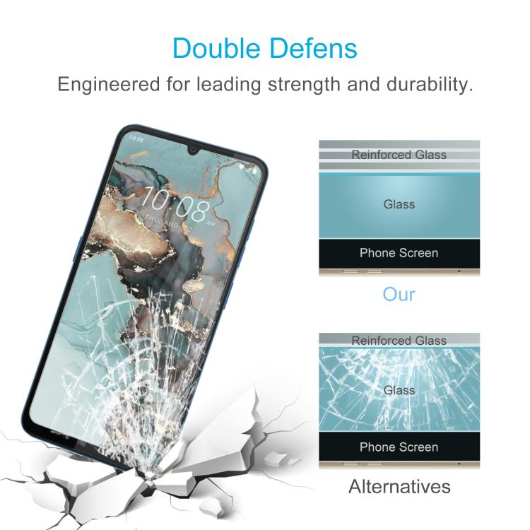 For HTC Wildfire E5 Plus 10pcs 0.26mm 9H 2.5D Tempered Glass Film