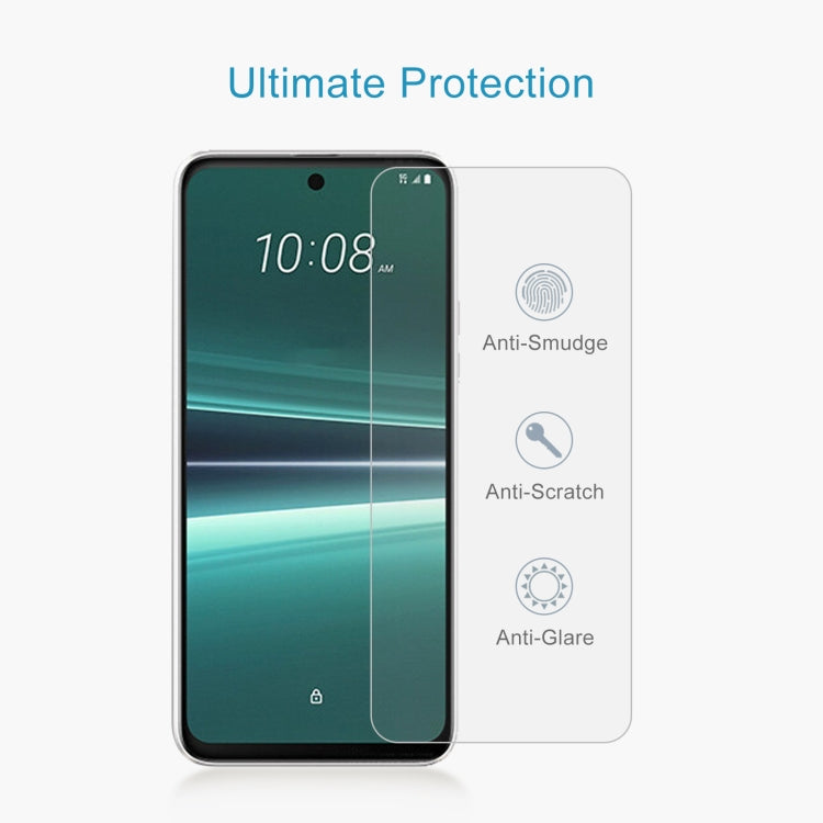 For HTC U24 Pro 50pcs 0.26mm 9H 2.5D Tempered Glass Film