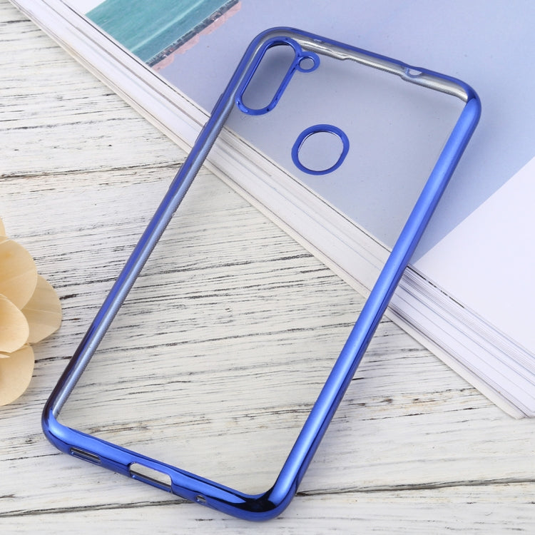 For Samsung Galaxy A11 Ultra-thin Plating TPU Protective Soft Case