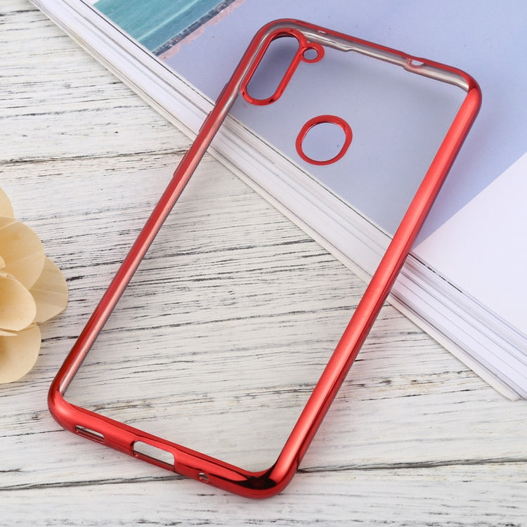 For Samsung Galaxy A11 Ultra-thin Plating TPU Protective Soft Case