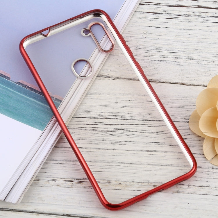 For Samsung Galaxy A11 Ultra-thin Plating TPU Protective Soft Case