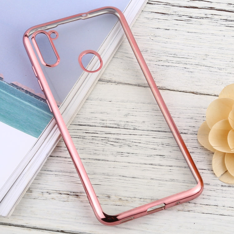 For Samsung Galaxy A11 Ultra-thin Plating TPU Protective Soft Case