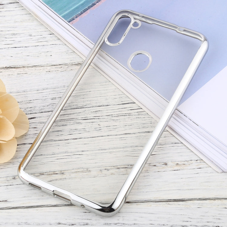 For Samsung Galaxy A11 Ultra-thin Plating TPU Protective Soft Case