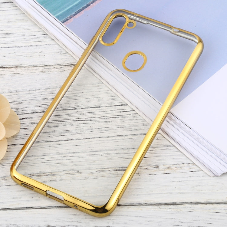 For Samsung Galaxy A11 Ultra-thin Plating TPU Protective Soft Case