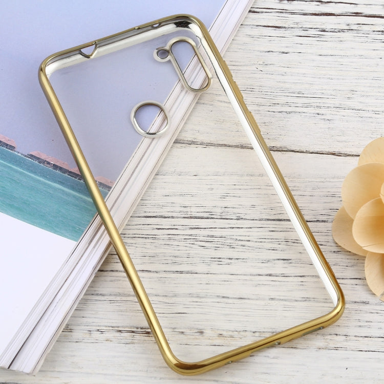 For Samsung Galaxy A11 Ultra-thin Plating TPU Protective Soft Case